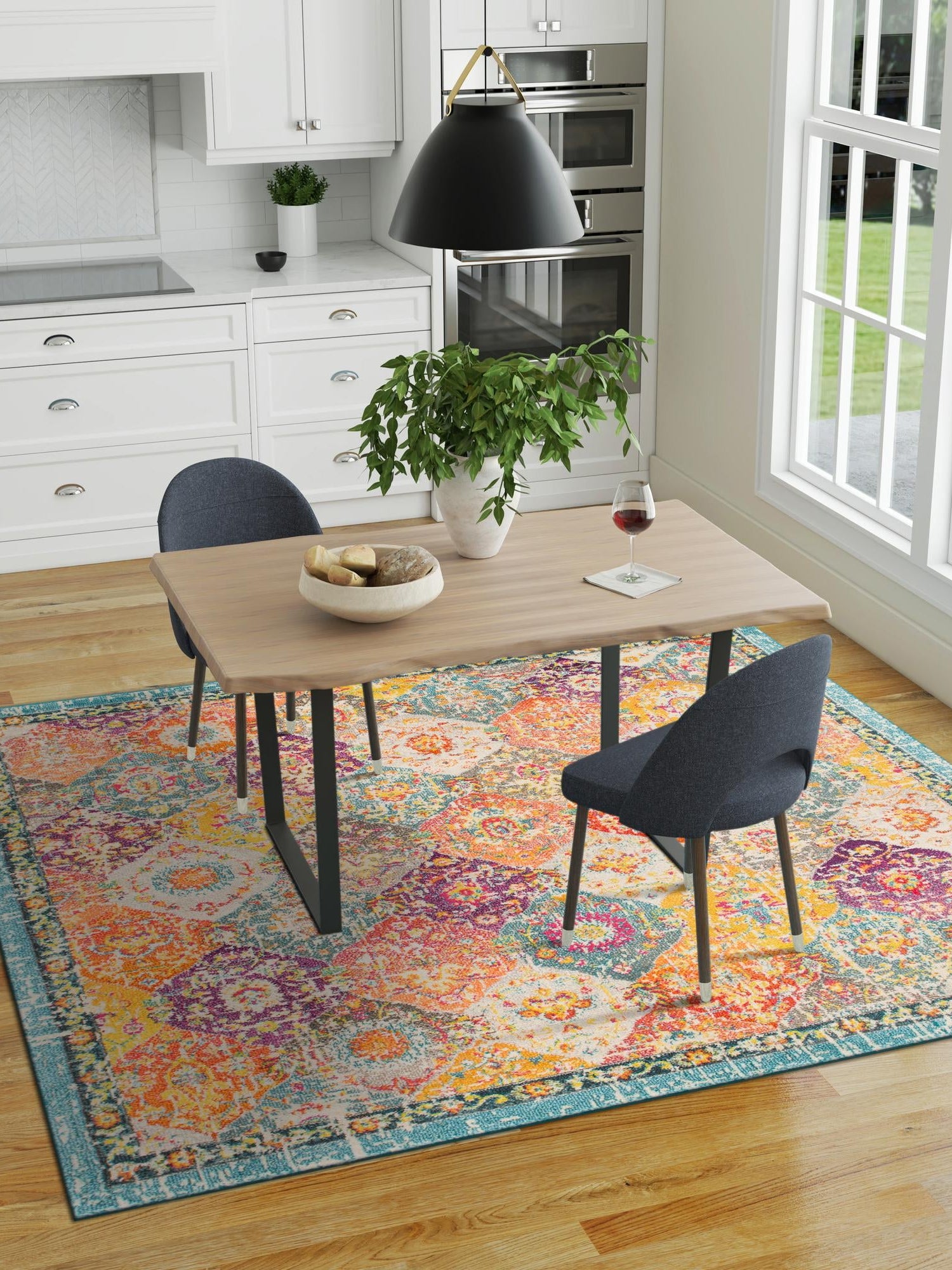 Multicolor 12' x 12' Penrose Square Area Rug