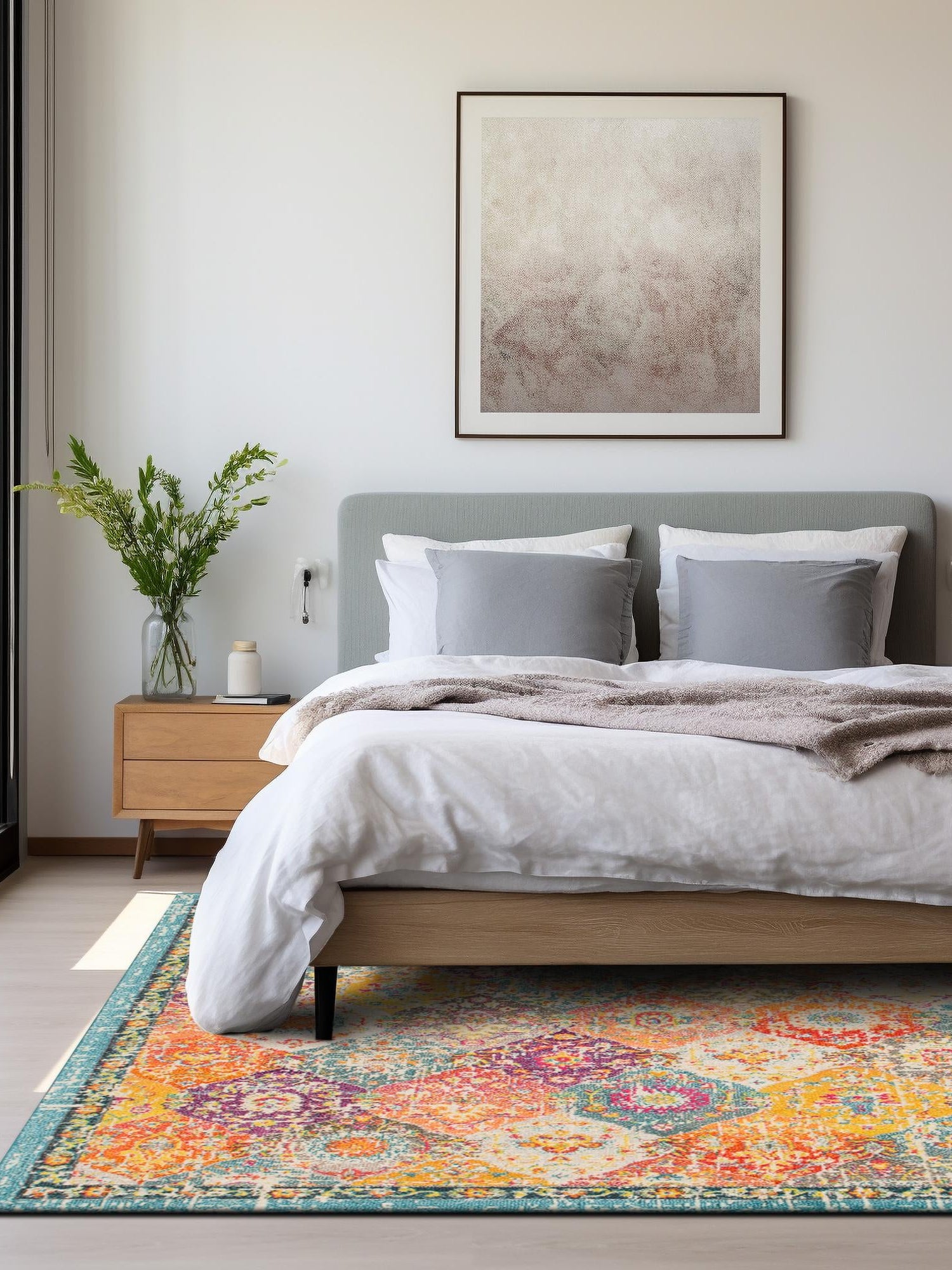 Multicolor 6' 1 x 6' 1 Penrose Square Area Rug