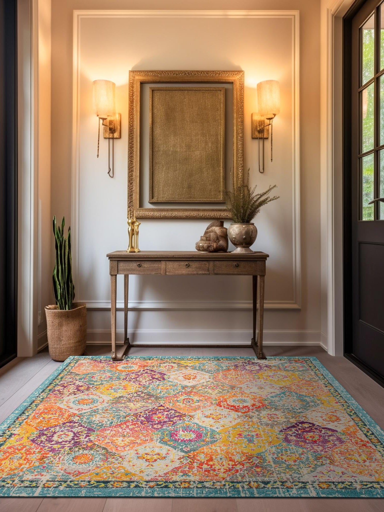 Multicolor 12' x 12' Penrose Square Area Rug