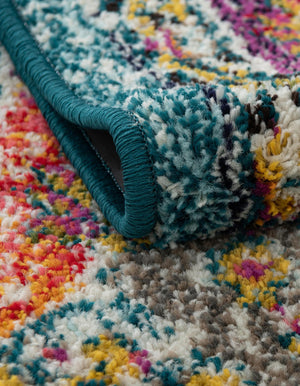 Multicolor 5' 3 x 5' 3 Penrose Round Area Rug