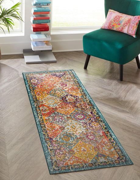 Multicolor 2' 7 x 13' 1 Penrose Runner Area Rug