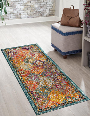 Multicolor 2' 7 x 12' Penrose Runner Area Rug