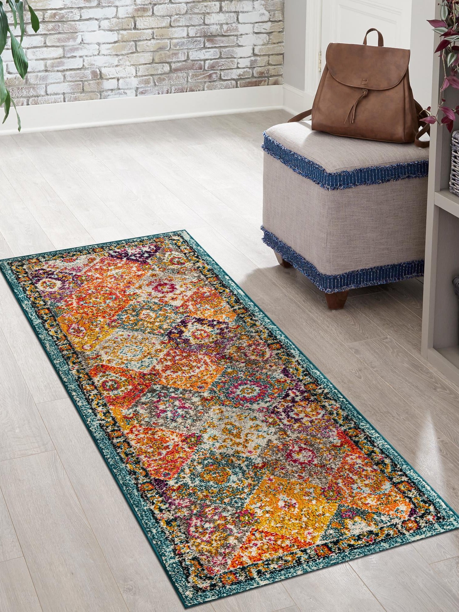Multicolor 2' x 7' 1 Penrose Runner Area Rug