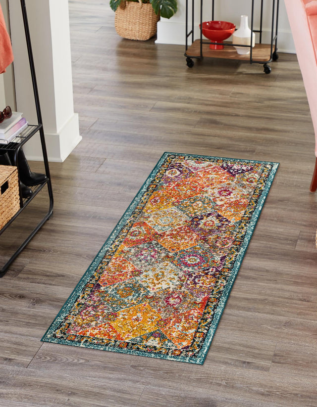 Multicolor 2' 7 x 12' Penrose Runner Area Rug