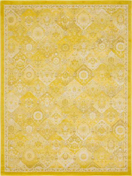 Yellow 9' x 12' Penrose Rectangle Area Rug