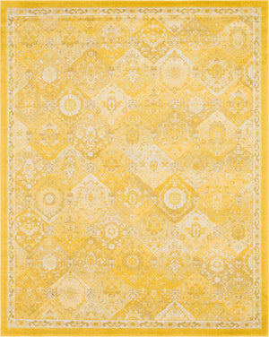 Yellow 7' 10 x 10' Penrose Rectangle Area Rug