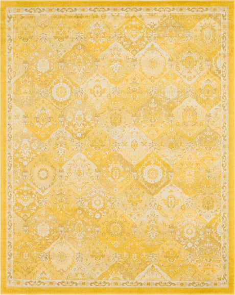 Yellow 7' 10 x 10' Penrose Rectangle Area Rug