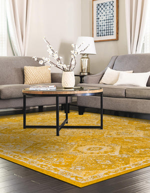 Yellow 7' 10 x 10' Penrose Rectangle Area Rug