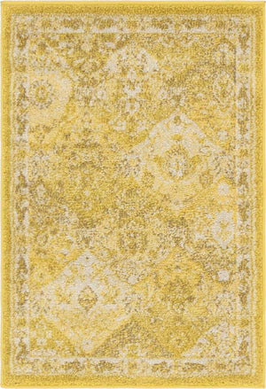 Yellow 2' x 3' 1 Penrose Rectangle Area Rug