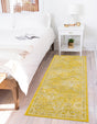 Yellow 2' x 6' 1 Penrose Runner Area Rug Classic Durable Stain Resistant Easy Clean Carpet for Traditional Indoor Home Decor for Sale at Rug Engine