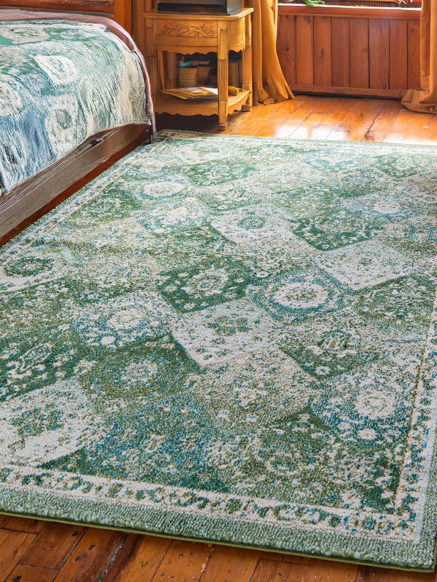 Green 9' x 12' Penrose Rectangle Area Rug