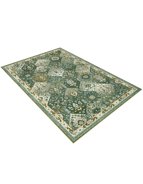 Green 3' 1 x 5' 3 Penrose Rectangle Area Rug Classic Durable Stain Resistant Easy Clean Carpet for Traditional Indoor Home Decor for Sale at Rug Engine