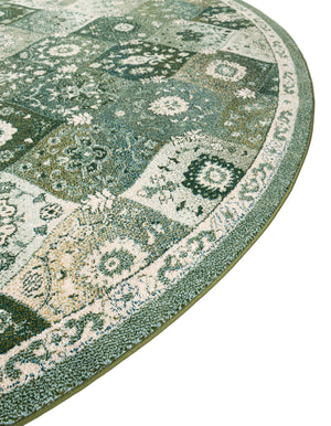 Green 7' 10 x 7' 10 Penrose Round Area Rug