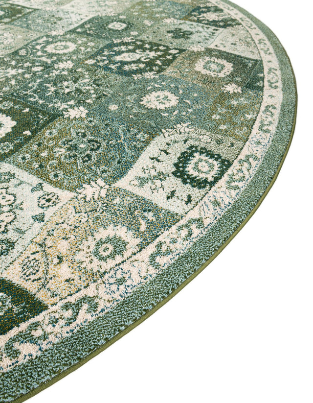 Green 7' 10 x 7' 10 Penrose Round Area Rug