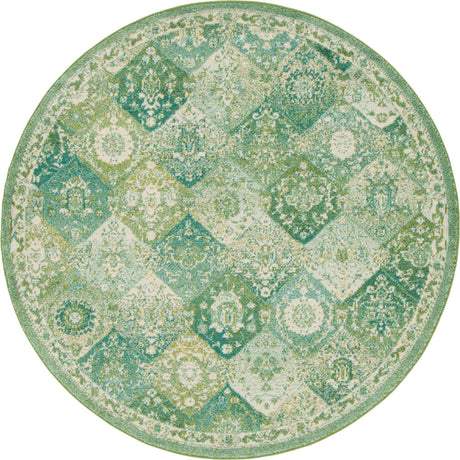Green 6' 1 x 6' 1 Penrose Round Area Rug