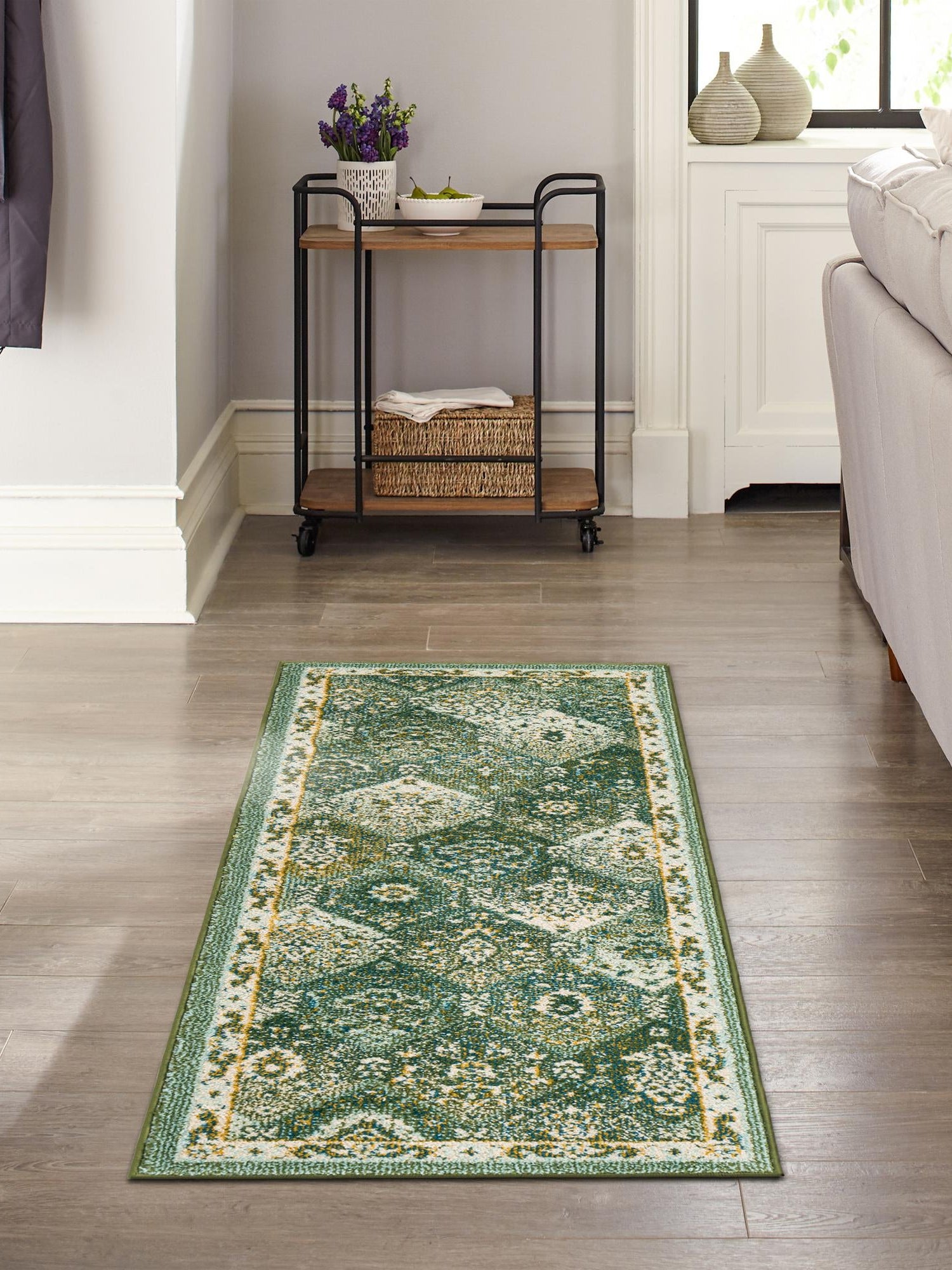 Green 2' 7 x 10' Penrose Runner Area Rug
