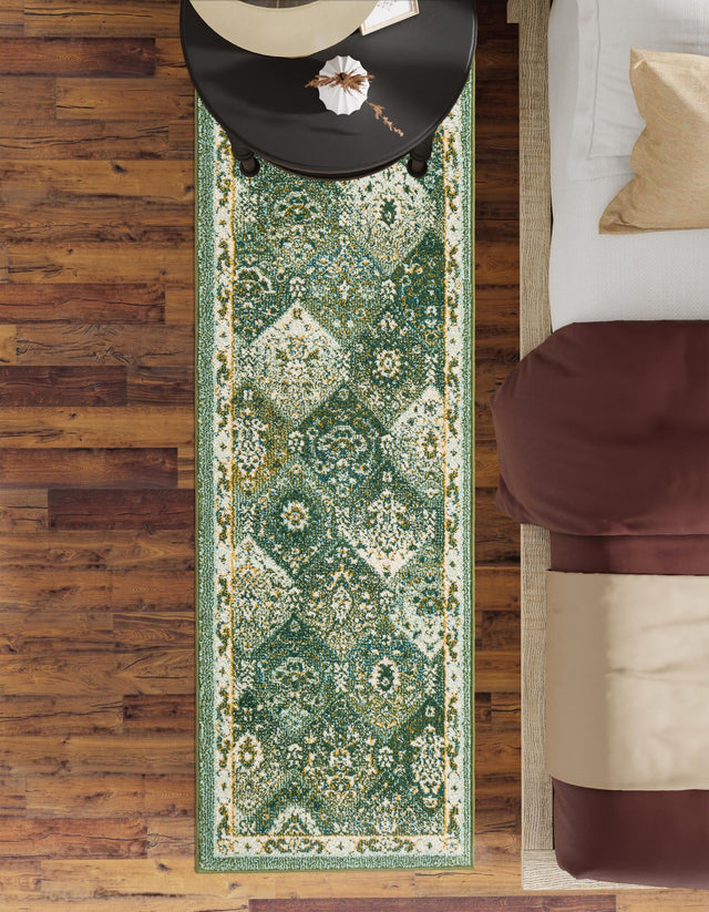Green 2' 7 x 10' Penrose Runner Area Rug