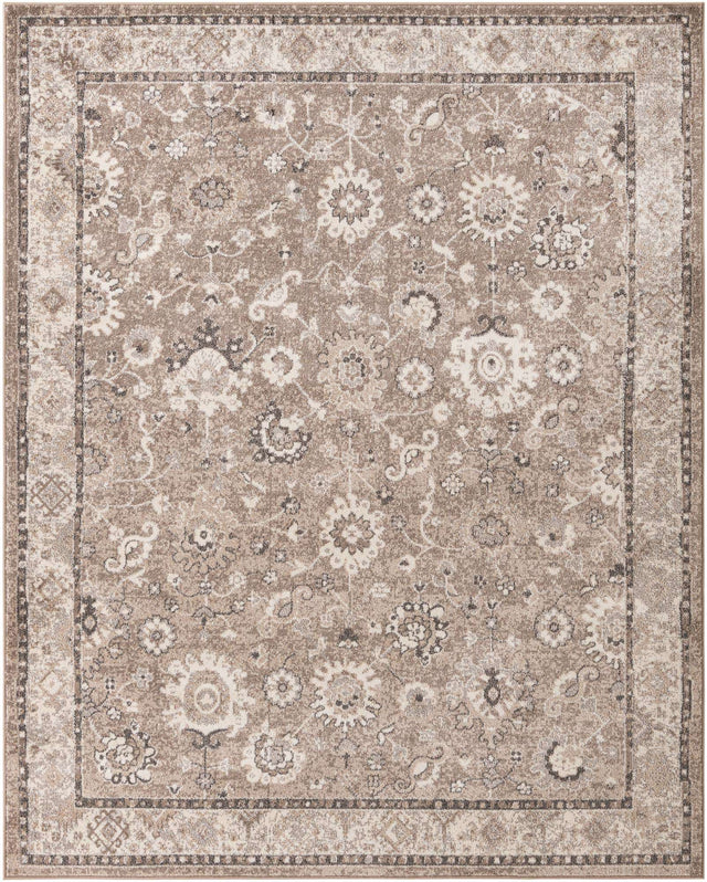 Beige Brown 7' 10 x 10' Penrose Rectangle Area Rug