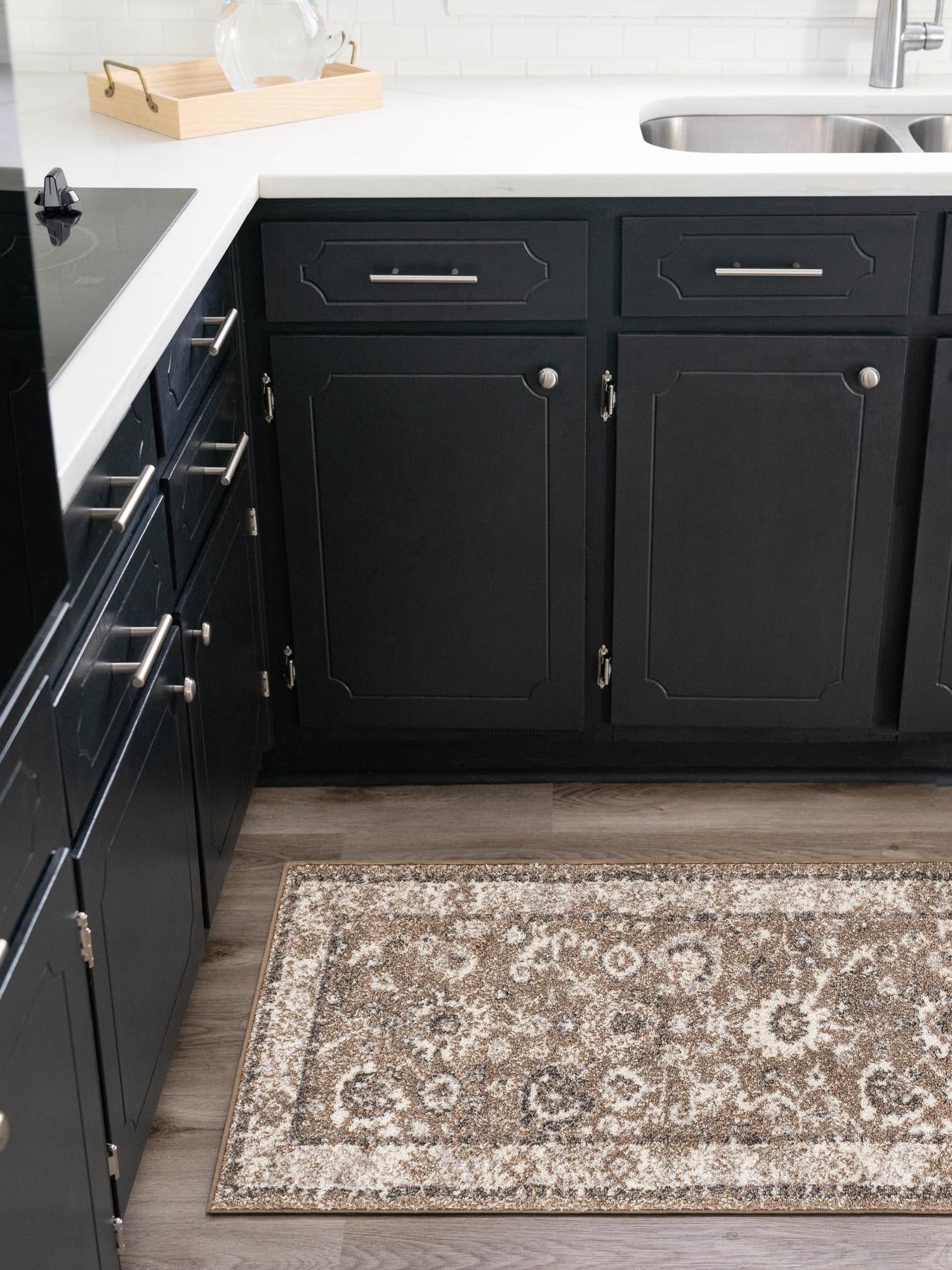 Beige Brown 2' 7 x 10' Penrose Runner Area Rug