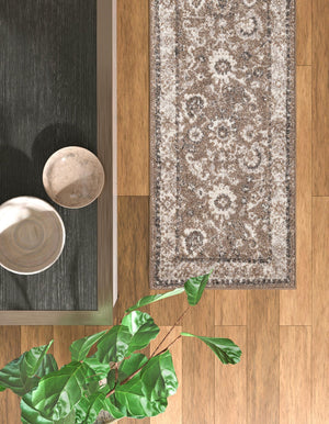 Beige Brown 2' x 6' 1 Penrose Runner Area Rug