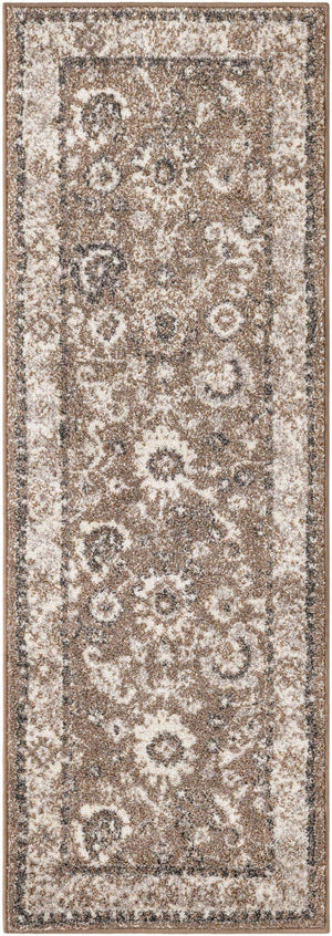 Beige Brown 2' x 6' 1 Penrose Runner Area Rug