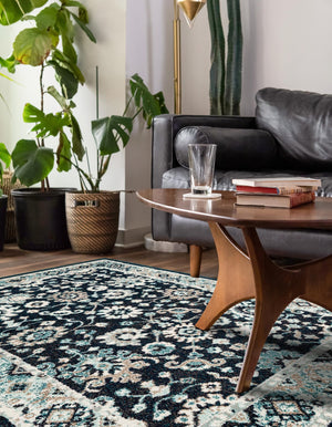 Navy Blue 9' x 12' Penrose Rectangle Area Rug