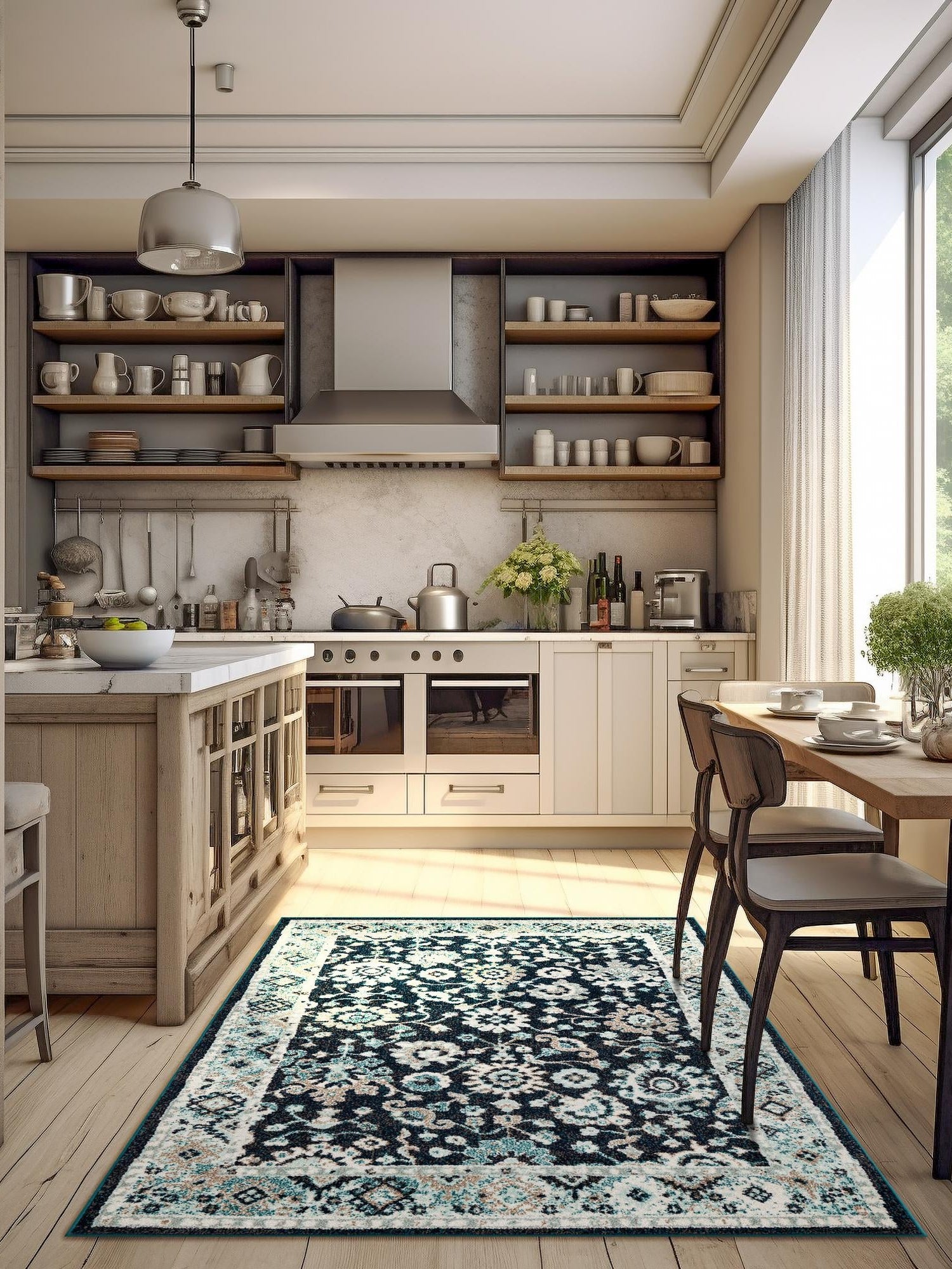 Navy Blue 9' x 12' Penrose Rectangle Area Rug