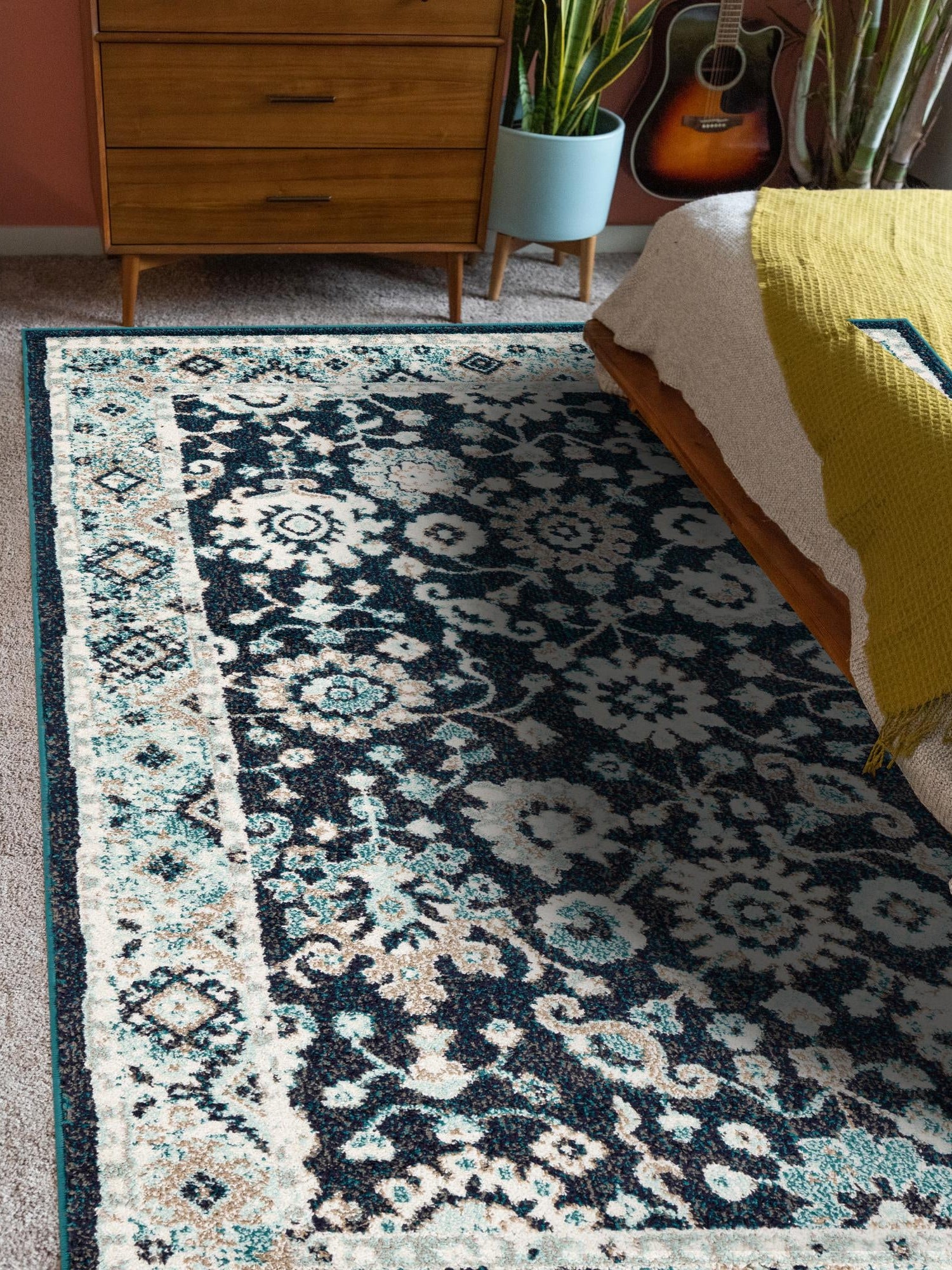 Navy Blue 9' x 12' Penrose Rectangle Area Rug