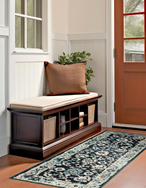 Navy Blue 2' x 6' 1 Penrose Runner Area Rug