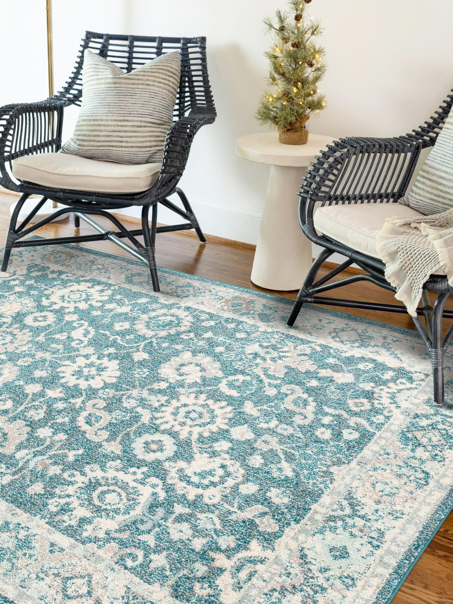 Turquoise 9' x 12' Penrose Rectangle Area Rug