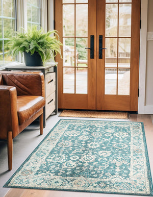 Turquoise 9' x 12' Penrose Rectangle Area Rug
