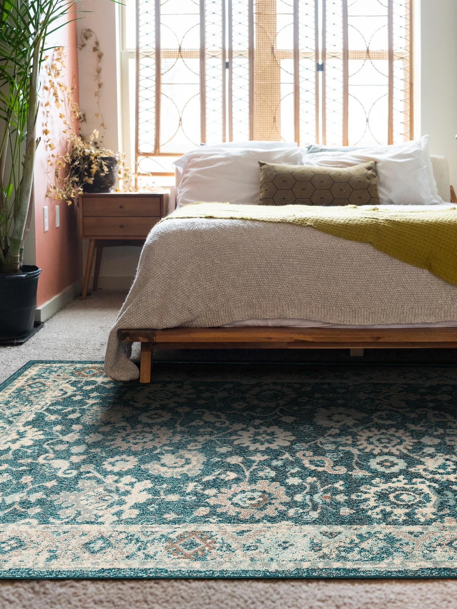 Turquoise 5' 3 x 8' Penrose Rectangle Area Rug