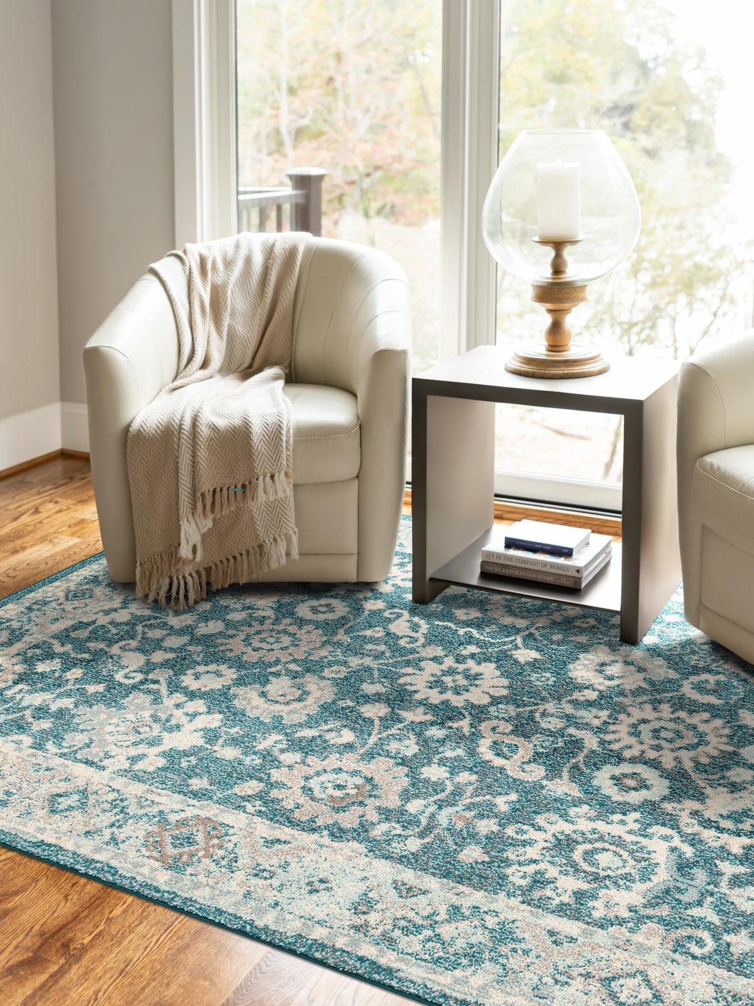 Turquoise 5' 3 x 8' Penrose Rectangle Area Rug