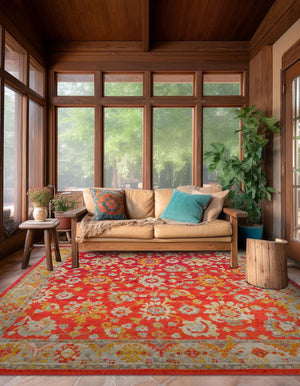 Rust Red 8' x 8' Penrose Square Area Rug