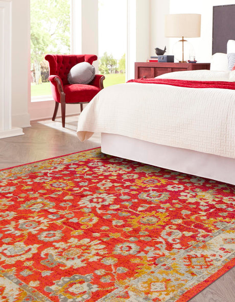Rust Red 8' x 8' Penrose Square Area Rug