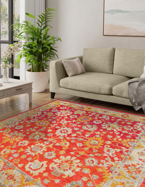 Rust Red 8' x 8' Penrose Square Area Rug