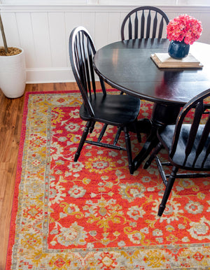 Rust Red 8' x 8' Penrose Square Area Rug