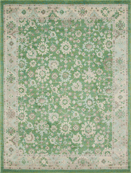 Green 9' x 12' Penrose Rectangle Area Rug
