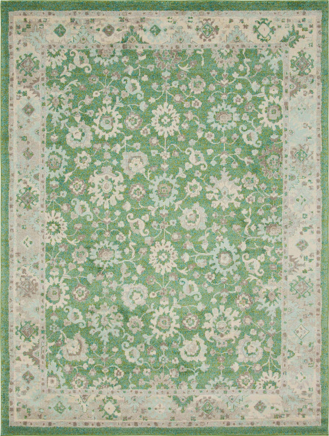 Green 9' x 12' Penrose Rectangle Area Rug