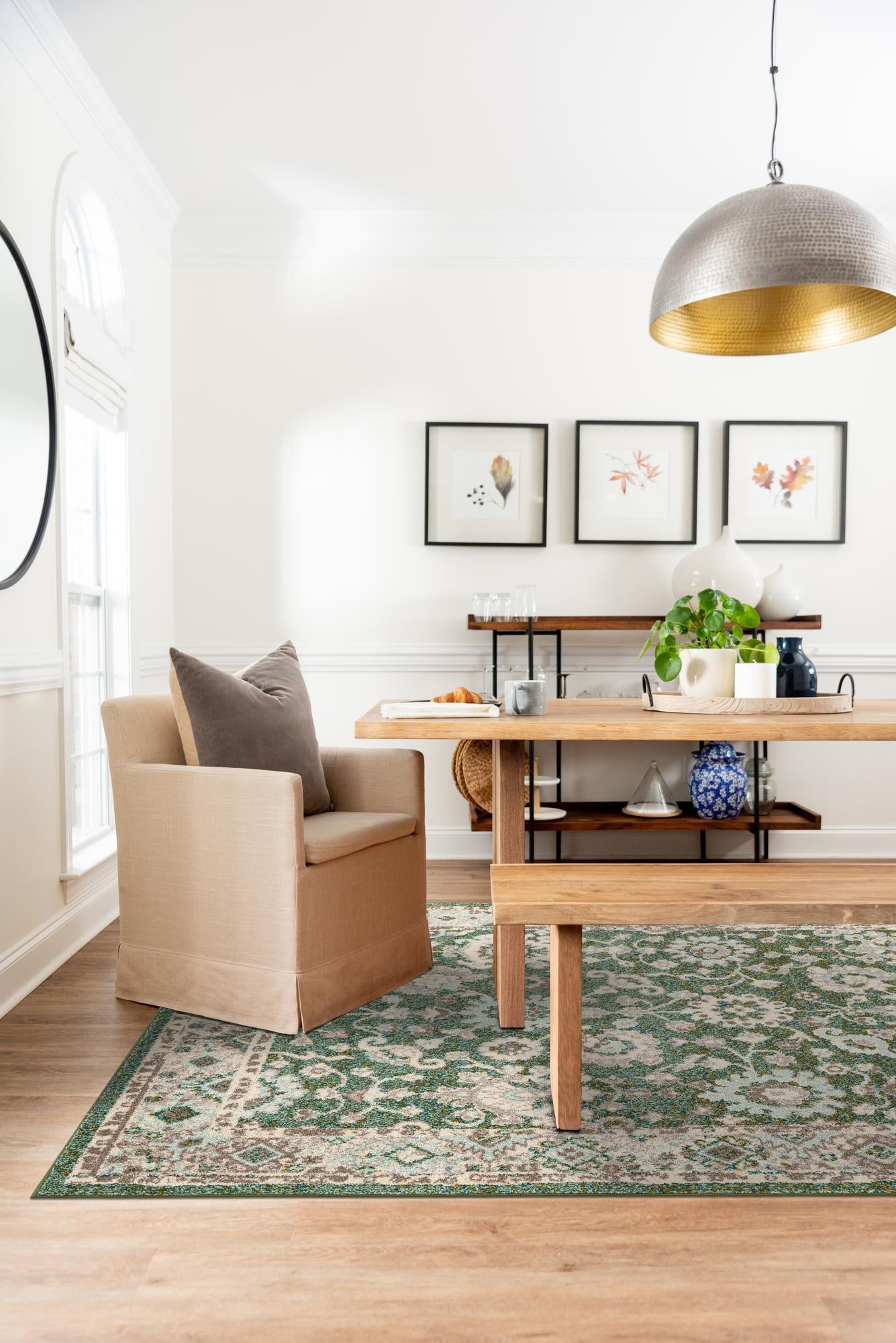 Green 7' 10 x 10' Penrose Rectangle Area Rug