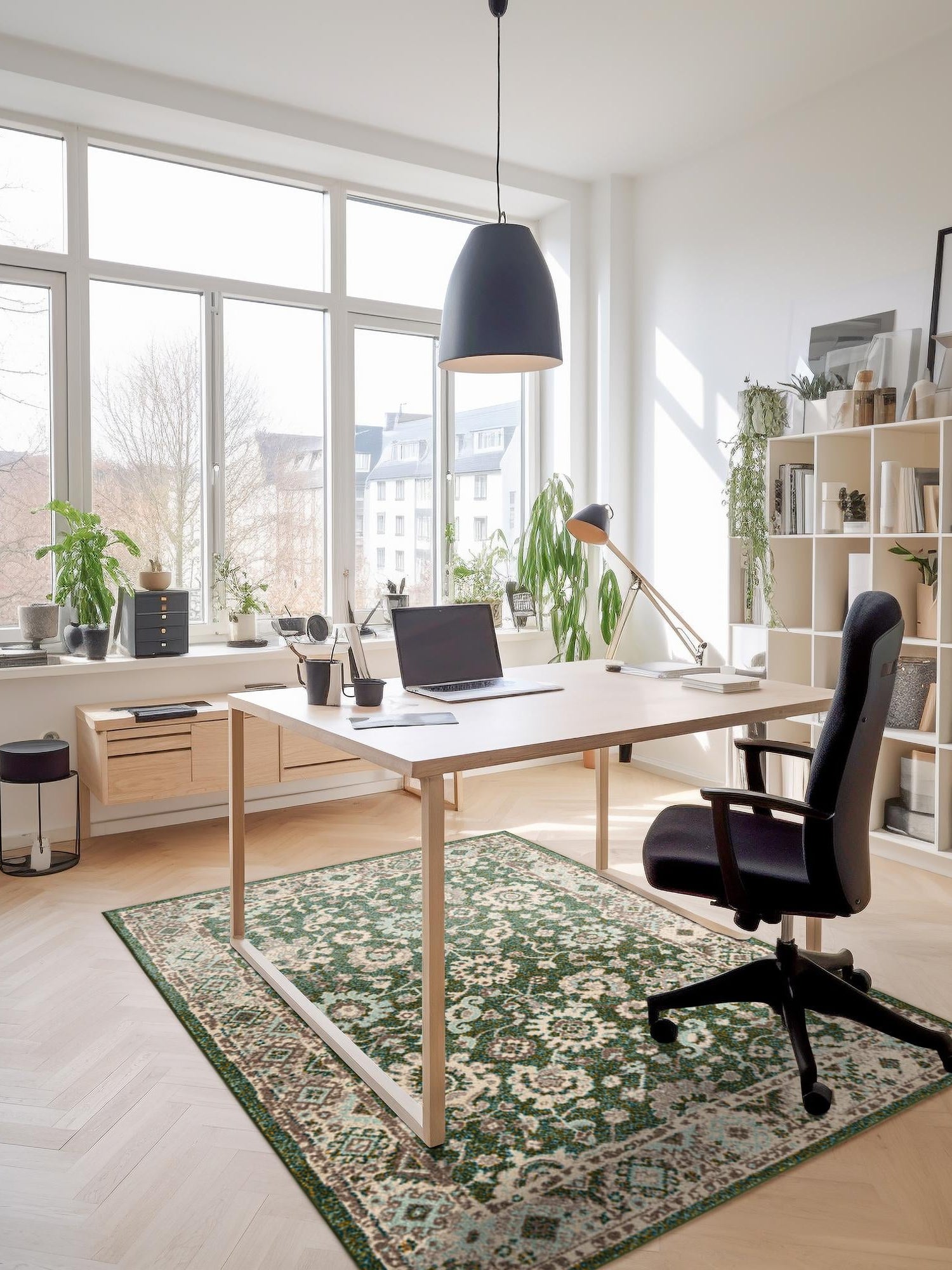 Green 9' x 12' Penrose Rectangle Area Rug