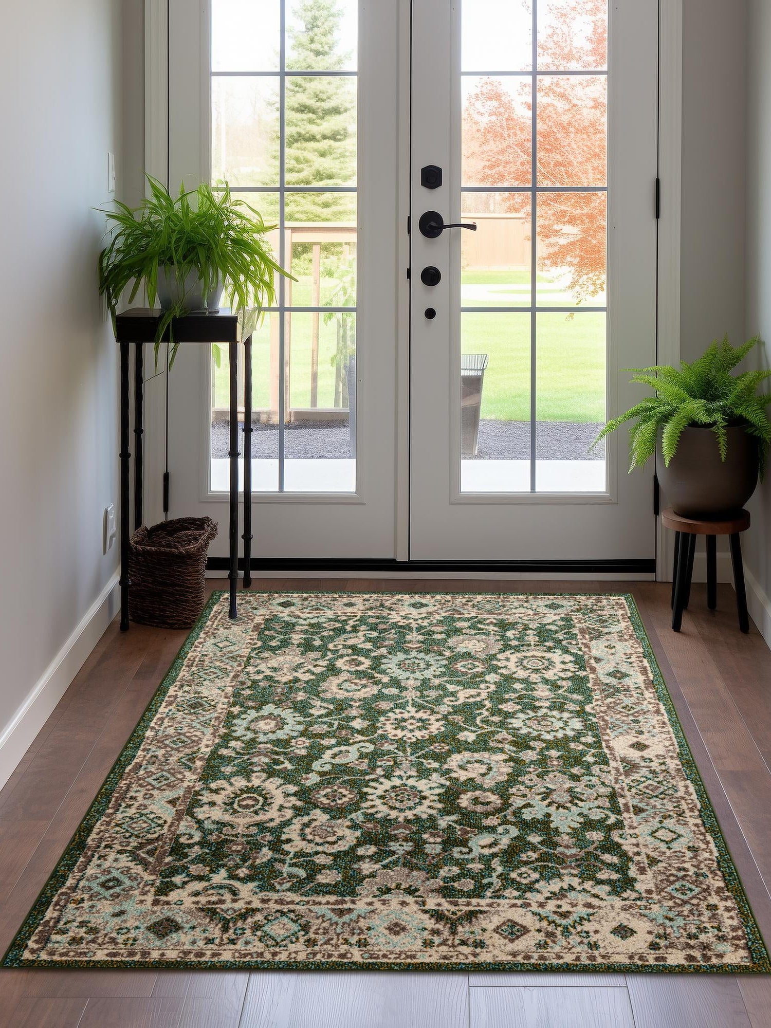 Green 7' 10 x 10' Penrose Rectangle Area Rug