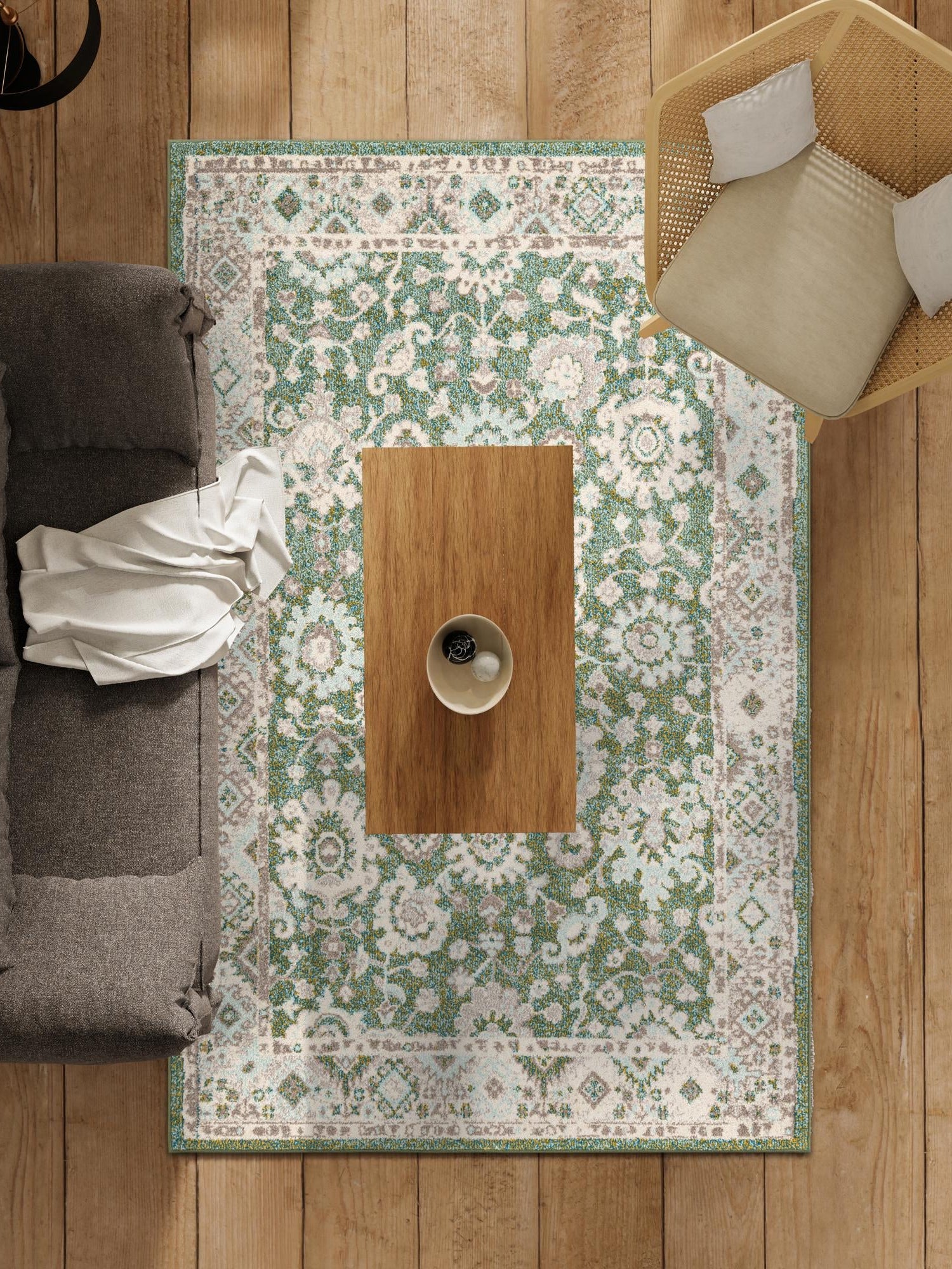 Green 2' x 3' 1 Penrose Rectangle Area Rug