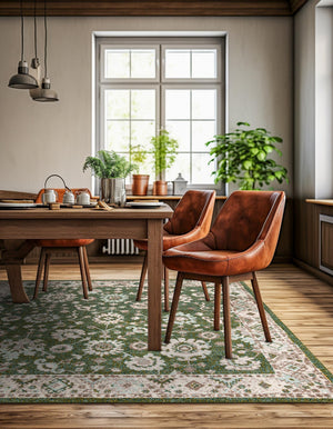 Green 7' 10 x 7' 10 Penrose Square Area Rug