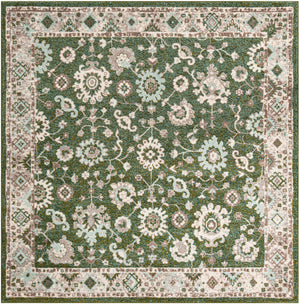 Green 7' 10 x 7' 10 Penrose Square Area Rug
