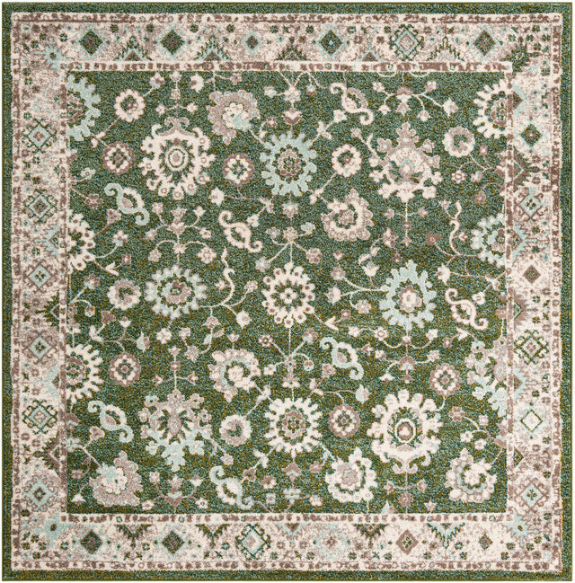 Green 7' 10 x 7' 10 Penrose Square Area Rug