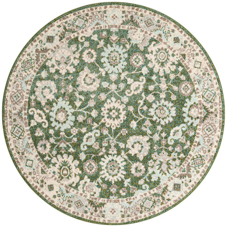 Green 6' 1 x 6' 1 Penrose Round Area Rug