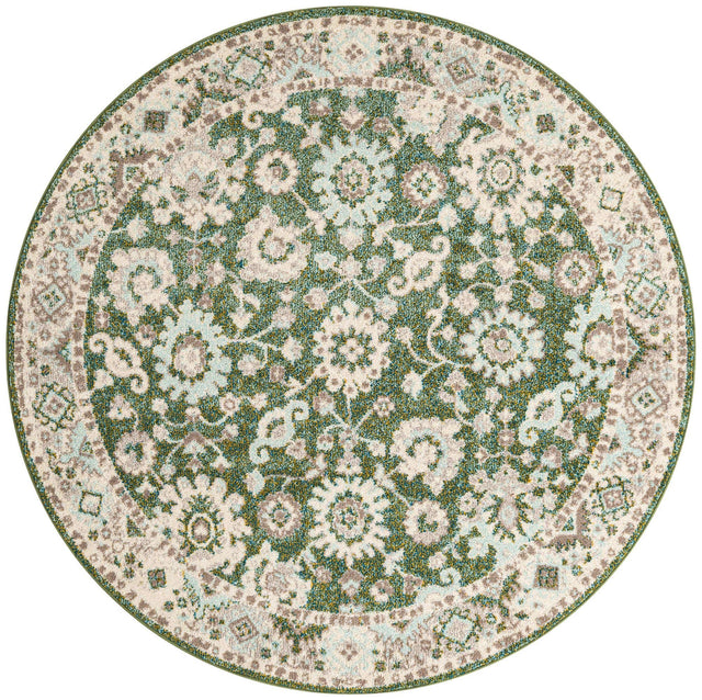 Green 6' 1 x 6' 1 Penrose Round Area Rug