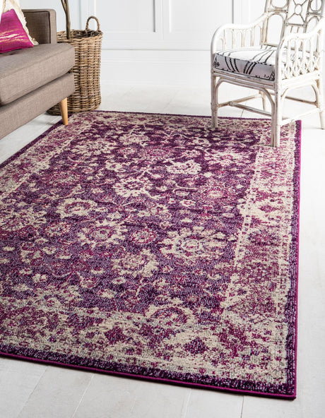 Purple 7' 10 x 10' Penrose Rectangle Area Rug