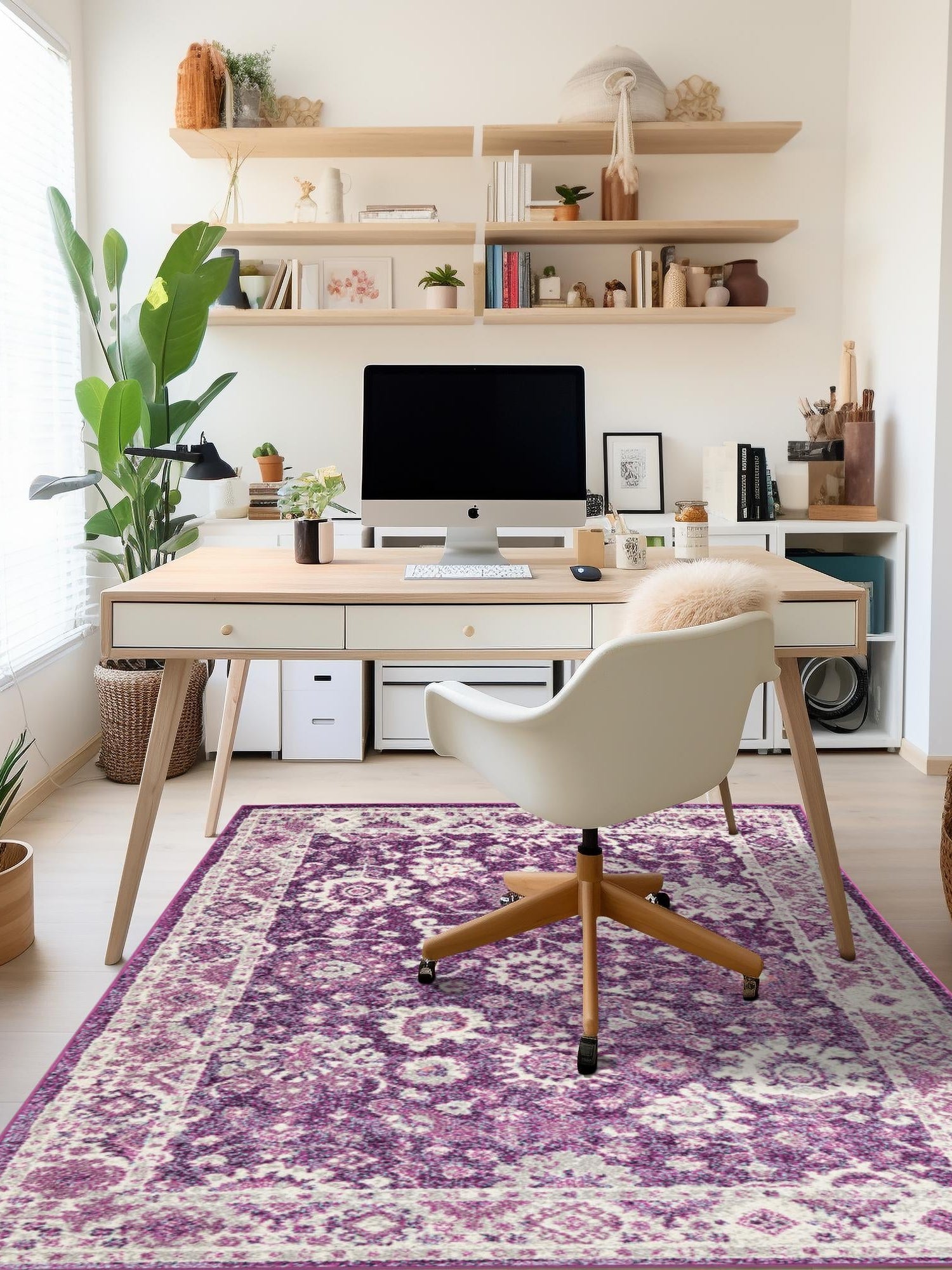 Purple 2' x 3' 1 Penrose Rectangle Area Rug